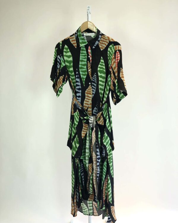 Chemise preto com estampa BETINA DE LUCA + RIACHUELO - P - VENDIDO SISTEMA OTO