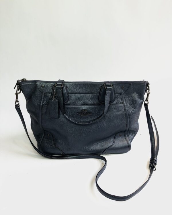 Bolsa azul metalizada COACH - VENDIDO SISTEMA OTO