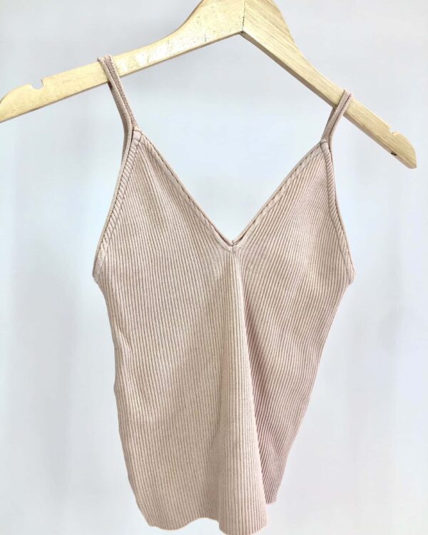 Regata rosa claro tricot CRIS BARROS - P