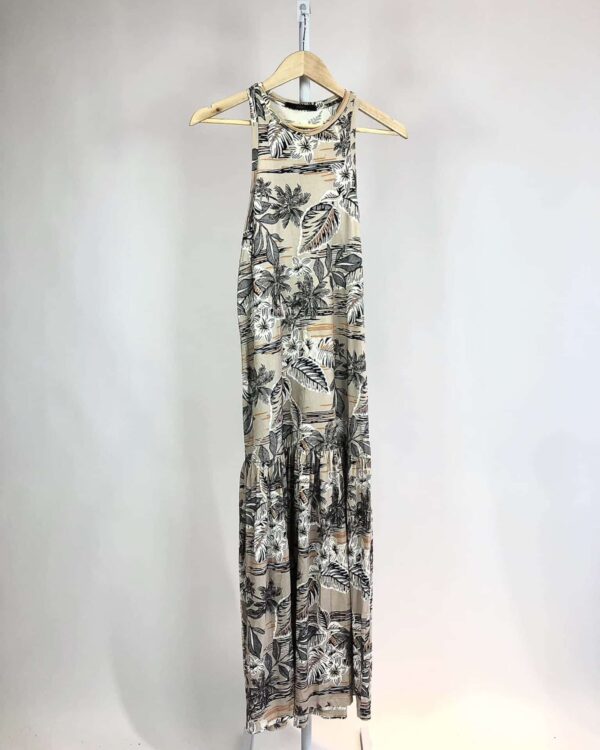 Vestido marrom estampado ANIMALE - M - VENDIDO SISTEMA OTTO