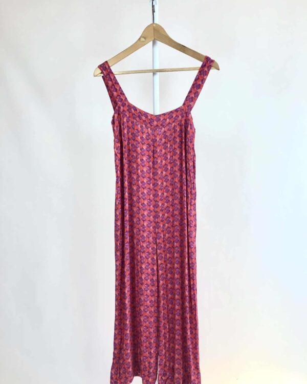 Macacão estamp vermelho e roxo BIANCA DE LUCA + ANPO - P - VENDIDO SISTEMA  OTO