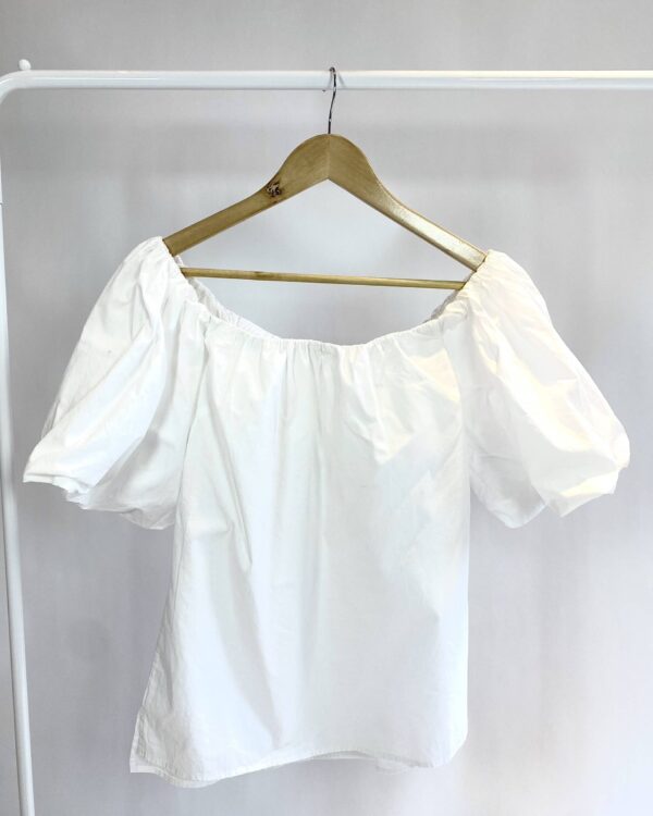 Blusa branca algodão ombro a ombro ANIMALE - P