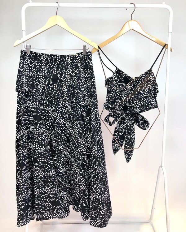 Conjunto poa saia e blusa PAULA RAIA + RCHLO - 42 - VENDIDO SISTEMA OTO