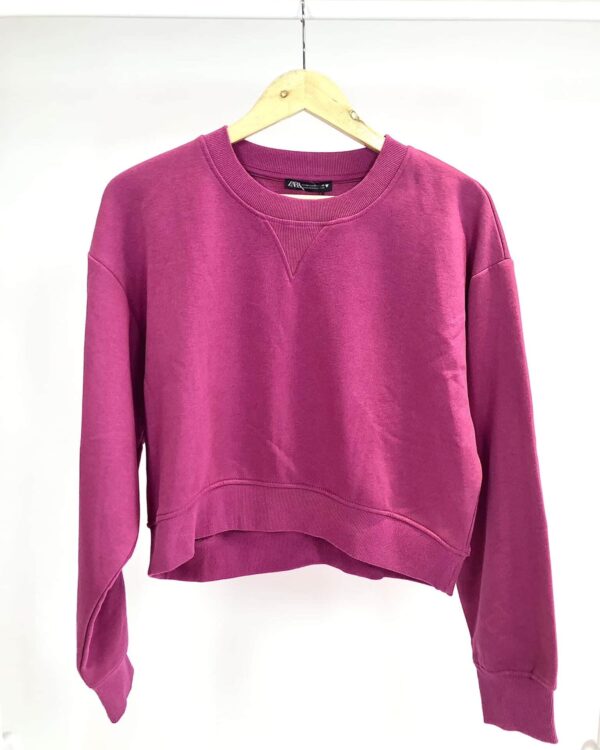 Blusa de moletom rosa quente ZARA - M *nunca usado* - VENDIDO SISTEMA OTO