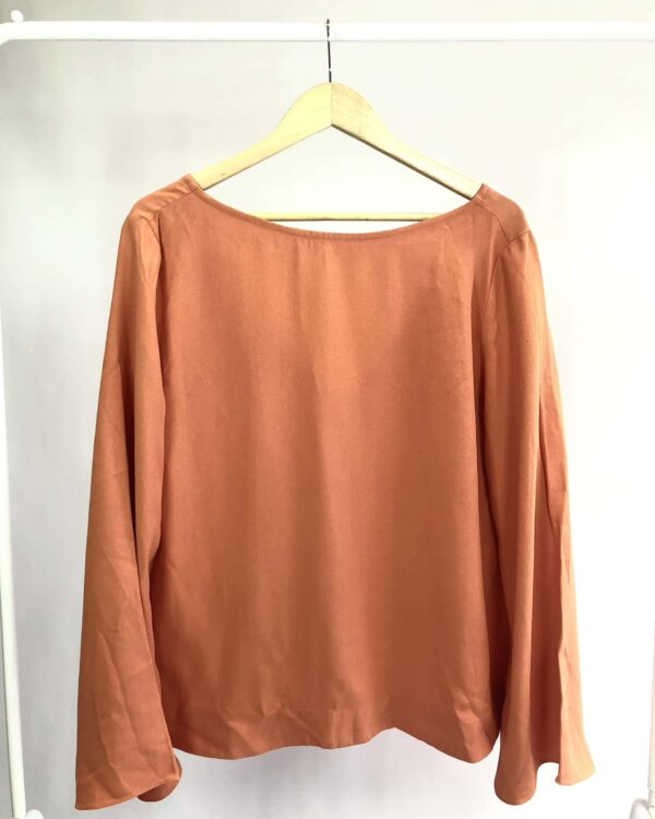 Blusa crepe laranja ABRAND - 42