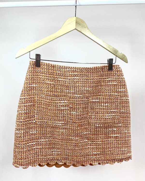 Saia laranja tweed MAJE - 38 *nunca usado* - VENDIDO SIST OTO