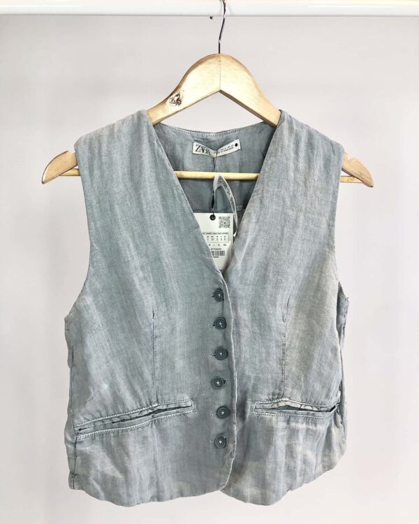 Colete azul ZARA - P *nunca usado* - VENDIDO SISTEMA OTO