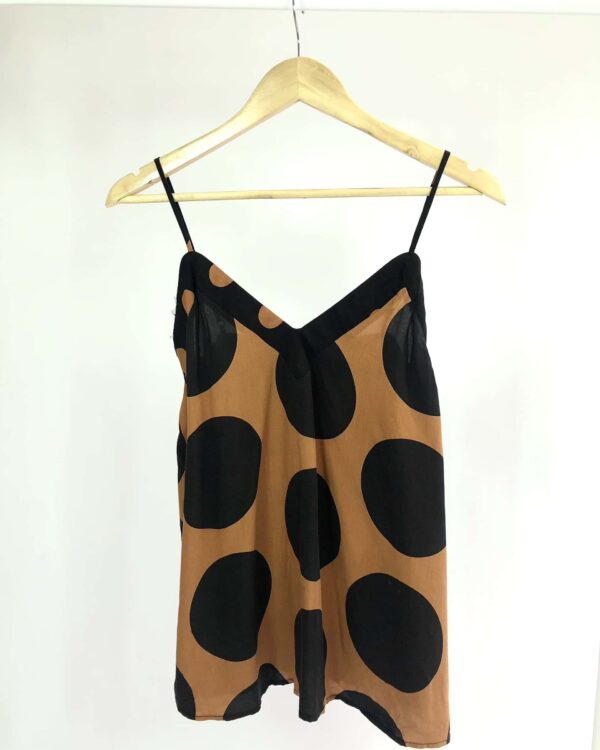 Regata preto e marrom FARM - P *nunca usado*