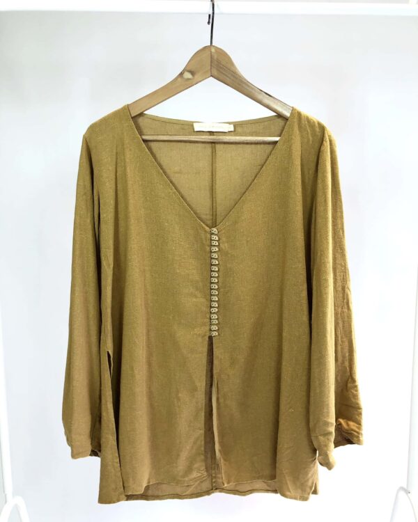 Blusa marrom CRIS BARROS - 42