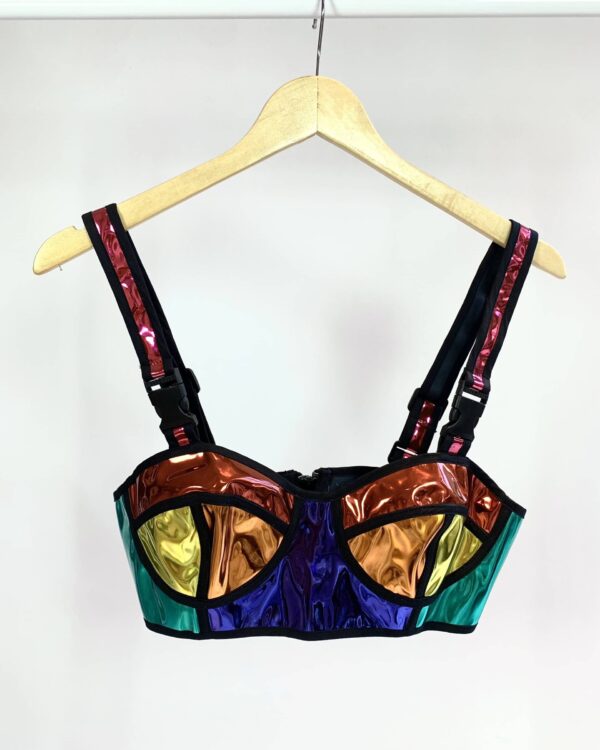 Top vinil metalizado CLUB EXX - M - VENDIDO SISTEMA OTTO