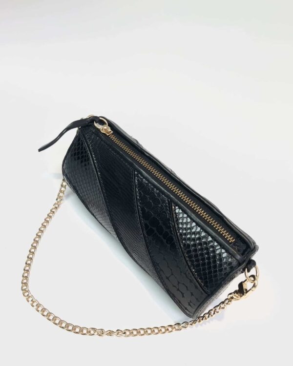 Bolsa preta couro texturizado GORZON BAGS *coleção atual* - VENDIDO SISTEMA OTO