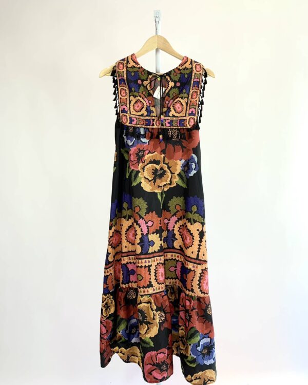 Vestido estampado detalhe no busto  FARM - PP - VENDIDO SISTEMA OTO