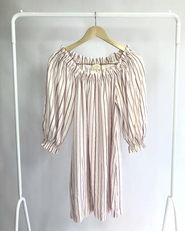 Vestido curto listrados vermelho CRIS BARROS - 38 - VENDIDO SIST OTO