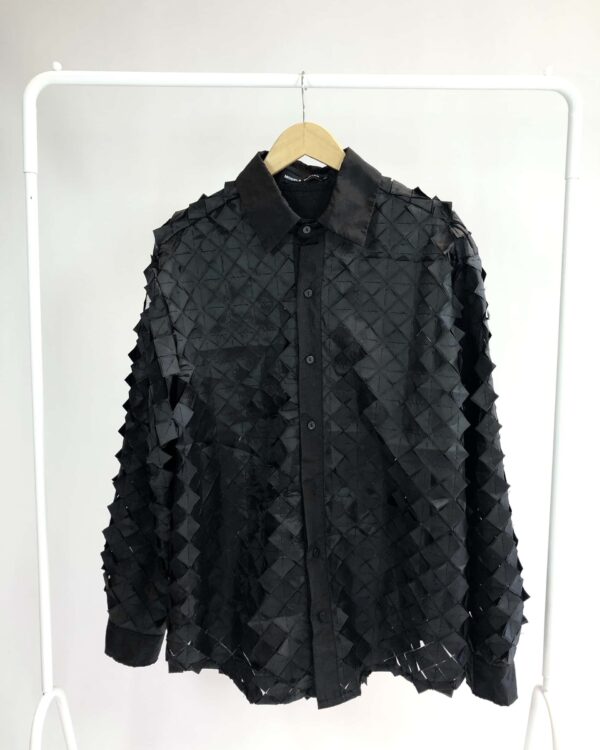 Camisa texturizada preta MODELS HUNTER - G *nunca usada*