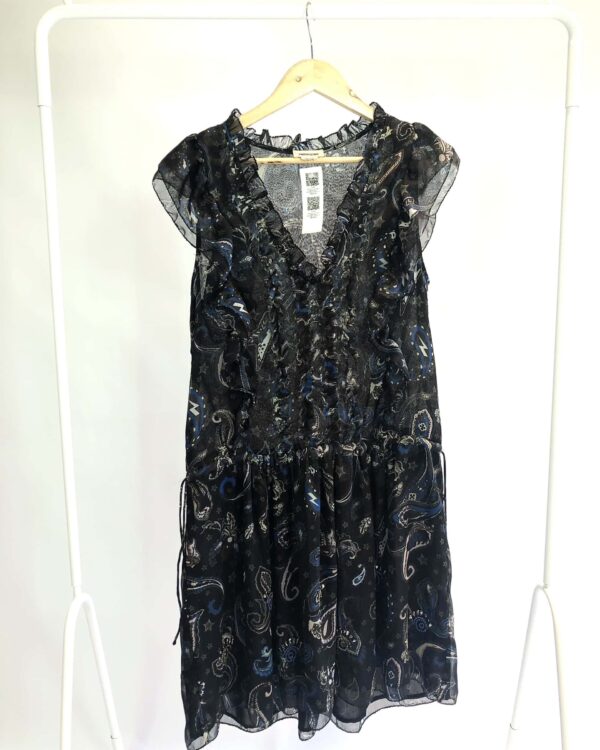 Vestido curto preto estampado ZADIG&VOLTAIRE - P - VENDIDO SISTEMA OTO