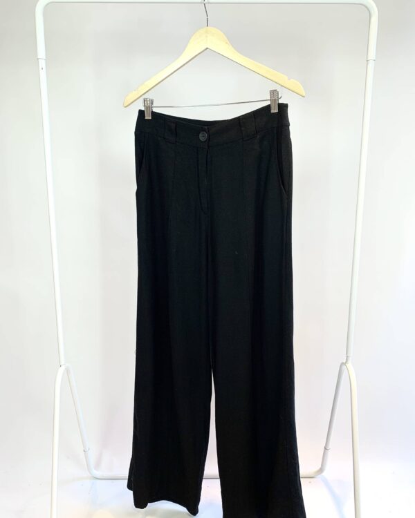 Calça viscolinho preta LIZIE - M - VENDIDO SISTEMA OTO