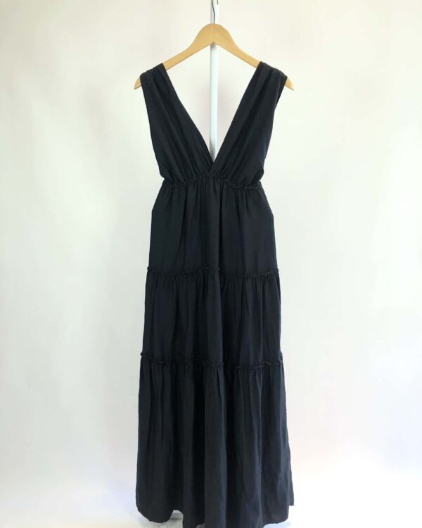 Vestido azul petroleo longo LU- G - VENDIDO SISTEMA OTO