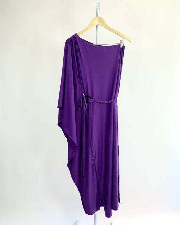 Vestido um ombro só roxo malha fria AMABILIS - P *nunca usado* - VENDIDO SISTEMA OTTO