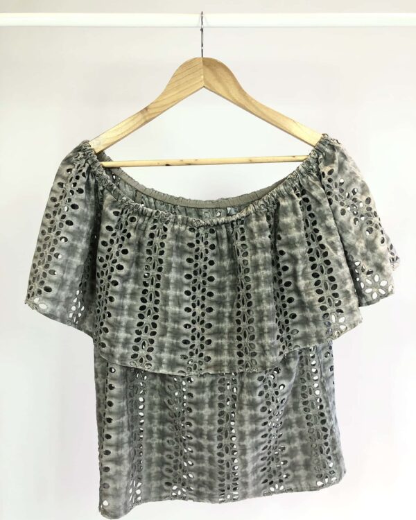 Blusa cinza de laise ATEEN - 40 - VENDIDO SISTEMA OTO