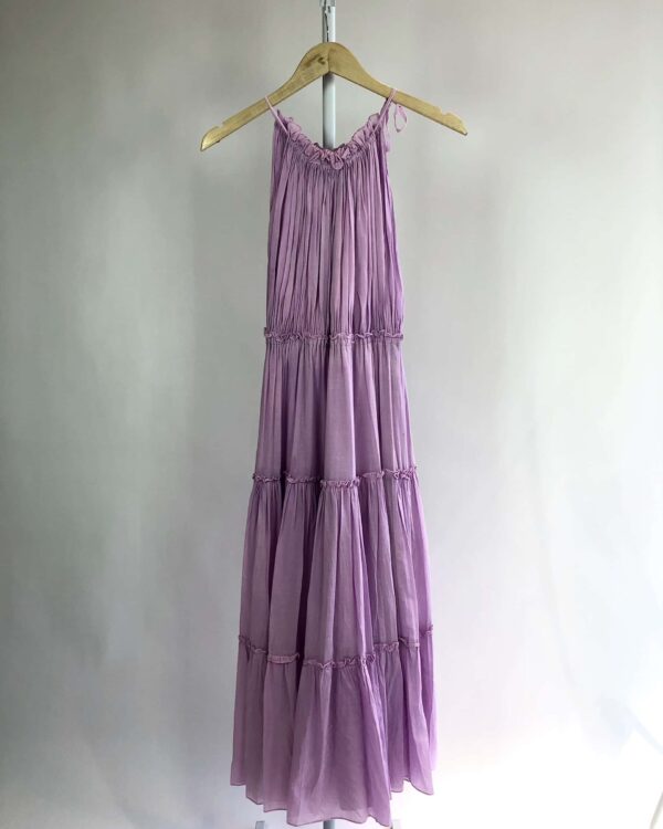 Vestido midi lilás CAROL BASSI - 36 - VENDIDO SIST OTO