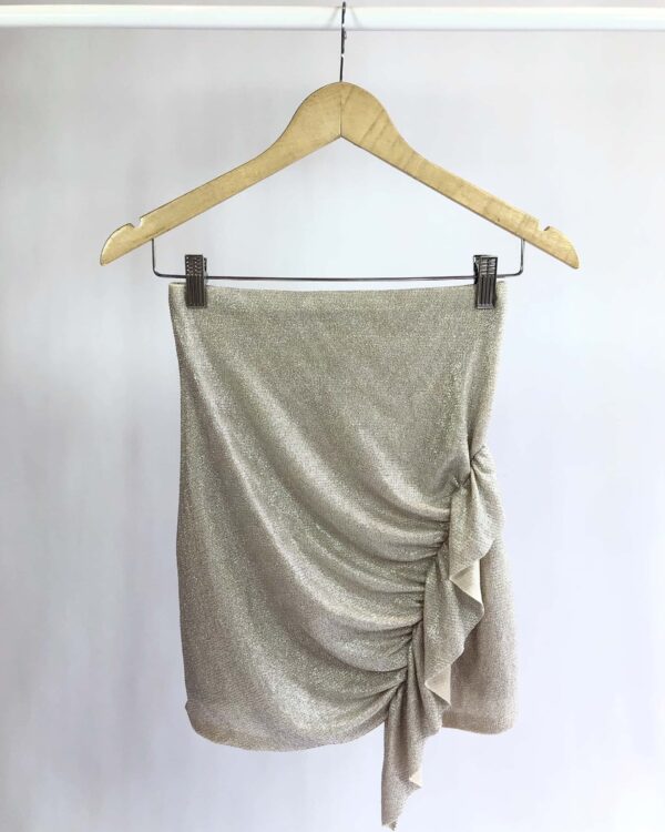 Saia lurex prata HIT - PP - VENDIDO SISTEMA OTO