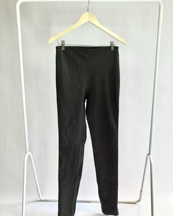 Calça cintura alta couro marrom ANIMALE - 40 - VENDIDO SISTEMA OTTO