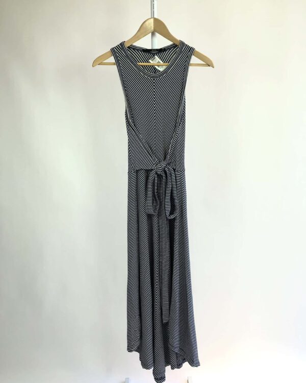 Vestido listrado azul marinho listrado EVA - G - VENDIDO SISTEMA OTO