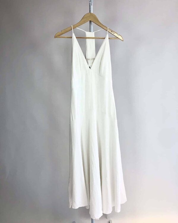 Vestido longo viscolinho branco DRESS TO - M - VENDIDO SISTEMA OTO
