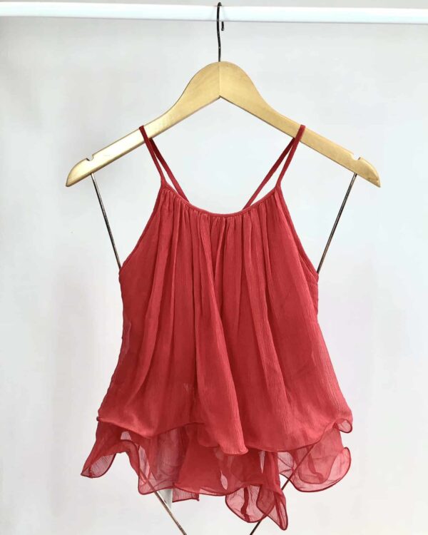 Blusa de seda frente única rosa AGILITA - 38 *nunca usado* - VENDIDO SISTEMA OTO