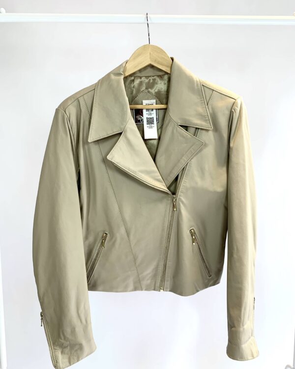 Jaqueta bege couro SUL COUROS - G