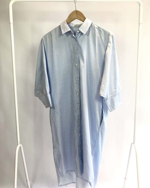 Chemise azul listrada TWENTY FOUR SEVEN - P