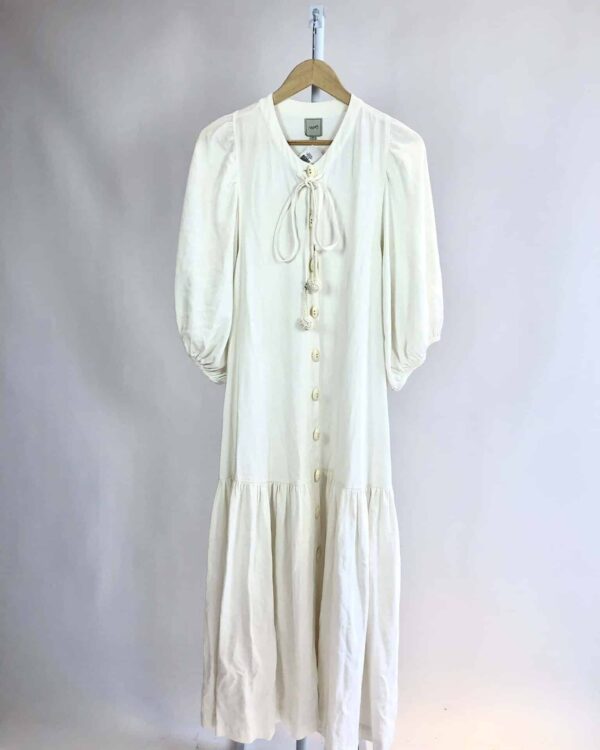 Vestido longo branco ANPÔ - P