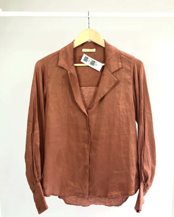 Camisa Linho terracota CAROL BASSI - 34