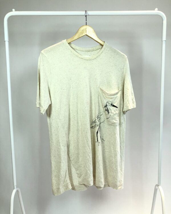 T shirt off white com estamp OSKLEN - M - VENDIDO SISTEMA OTO