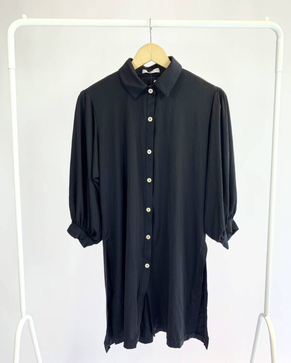 Chemise curta preta malha fria AMABILIS - P - VENDIDO SIST OTO