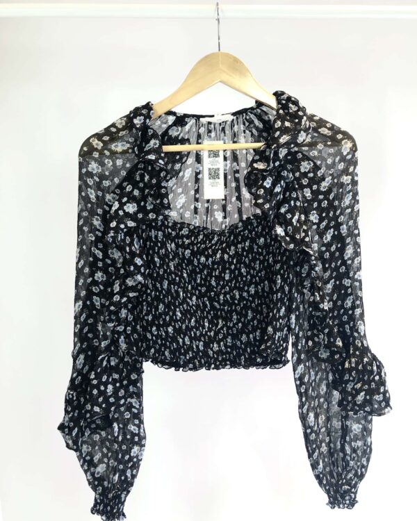 Cropped sdeda manga bufante lastex busto NK - 36 VENDIDO SISTEMA OTO