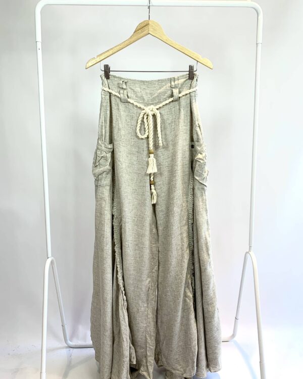 Calça pantalona linho GURIA - G - VENDIDO SISTEMA OTO