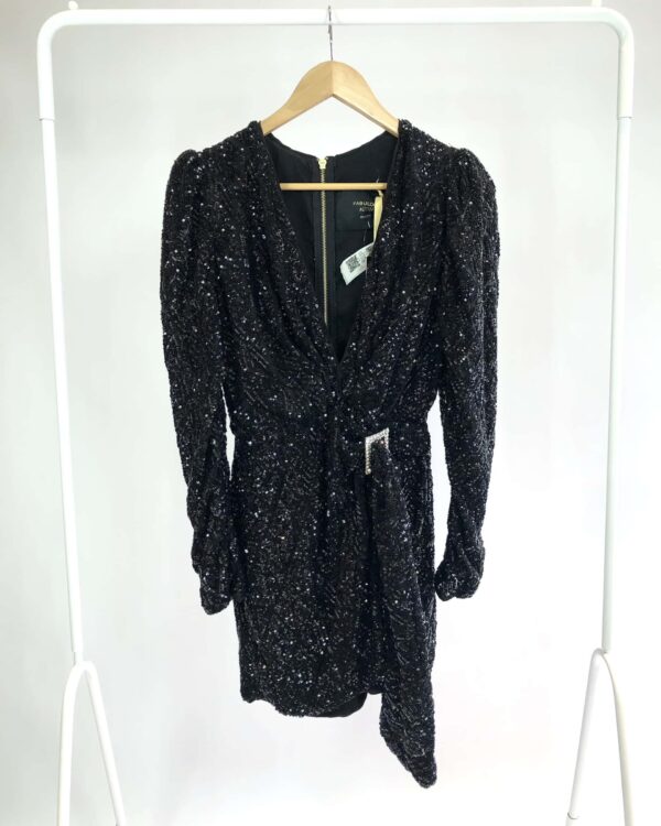 Macaquinho curto paête preto AGILITÁ - 38 *nunca usado* - VENDIDO SISTEMA OTTO