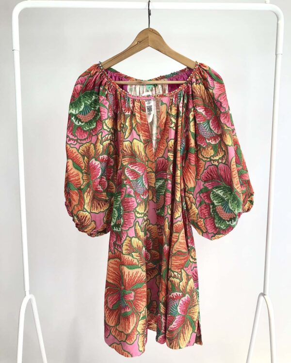 Vestido estamp colorida FARM - G