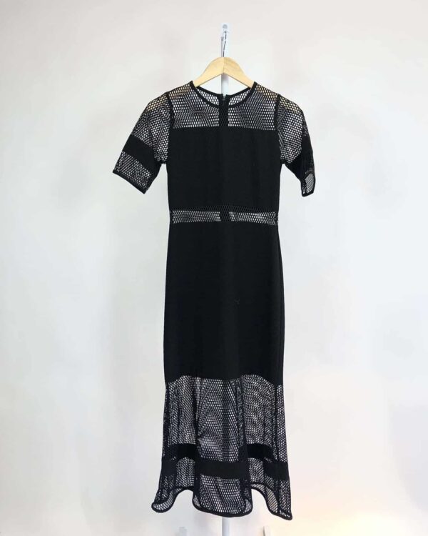 Vestido midi preto AHKA - M - VENDIDO SIST OTO