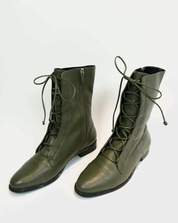 Bota cano alto verde PAULA TORRES - 40 - VENDIDO SISTEMA OTO