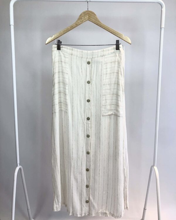 Saia midi off white CORPO E ALMA - G - VENDIDO SISTEMA OTO