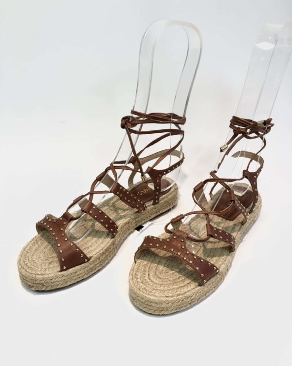 Flatform corda e tiras caramelo MANAS.T - 37