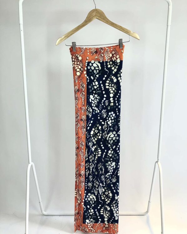 Canga estampada azul e laranja CIA MARÍTIMA * NUNCA USADA*- VENDIDO SISTEMA OTTO