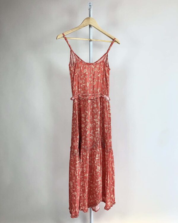 Vestido salmão e branco ATEEN - 38 - VENDIDO SIST OTO