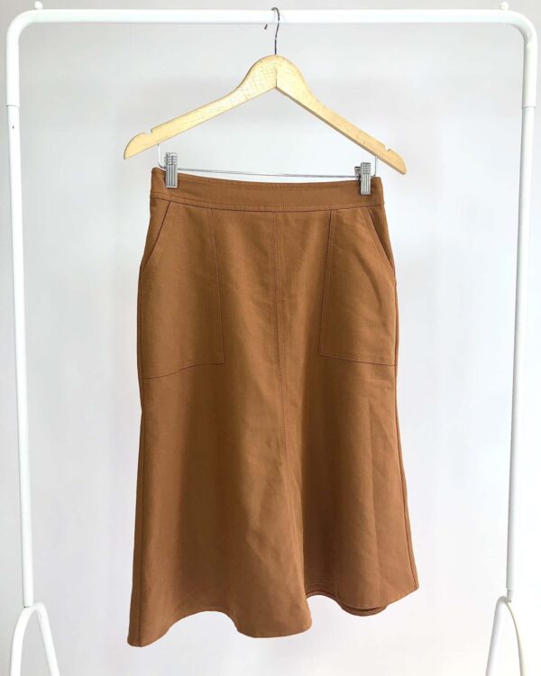 Saia midi evasê caramelo P.A CONCEPT - 36 - VENDIDO SIST OTO