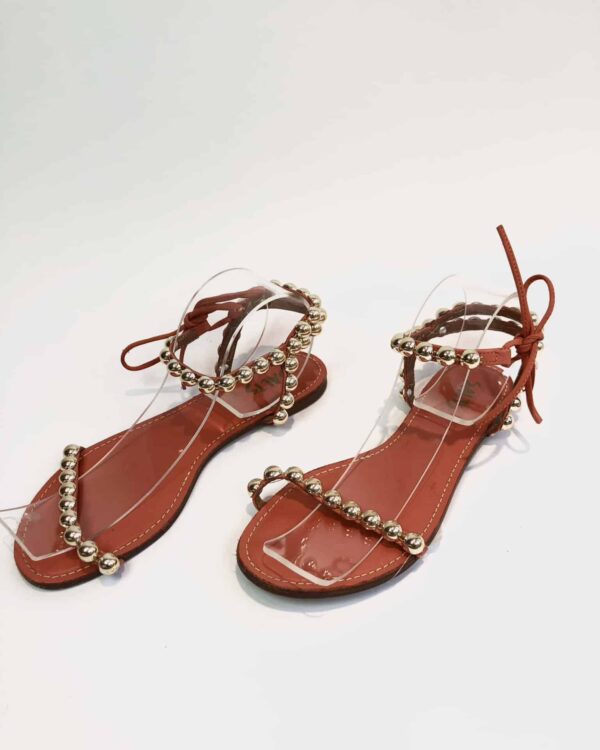 Rasteira coral com pedraria SALTS - 35 - VENDIDO SISTEMA OTO