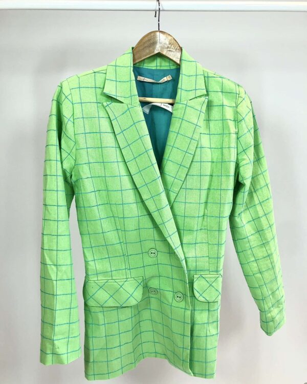 Blazer verde e azul MARIA FILÓ - P - VENDIDO SIST OTO