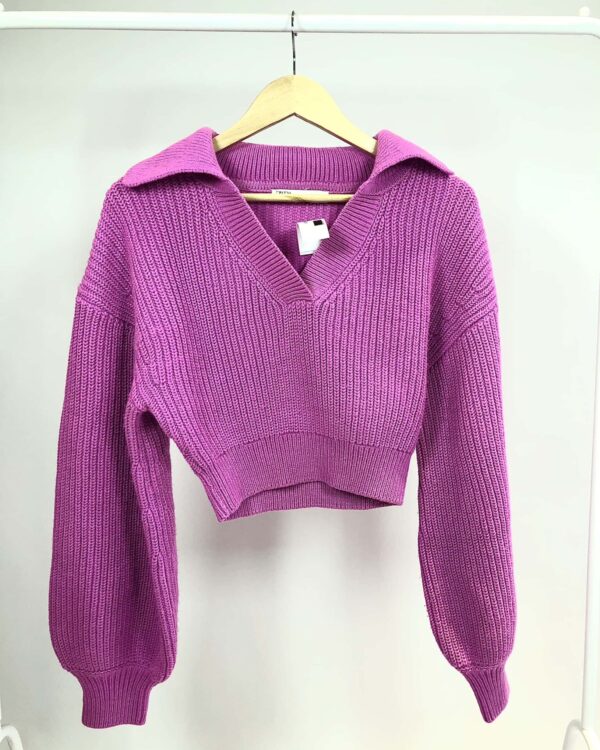 BLusa cropped tricot rosa ZARA - P