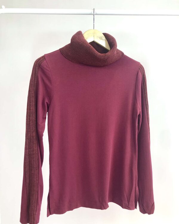 BLusa vinho tricot gola alta MARIA FILÓ - P - VENDIDO SISTEMA OTTO